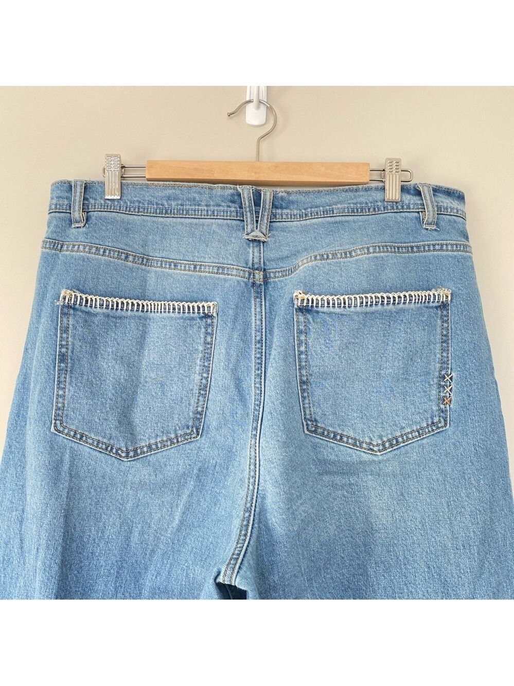Scotch & Soda The Daze Wide Leg High Rise Jeans Blue Sz 32 - Picture 5 of 12